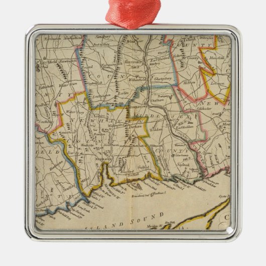 コネチカット10 メタルオーナメント (正面)