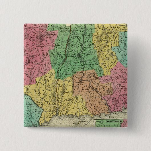 コネチカット10 缶バッジ (正面)