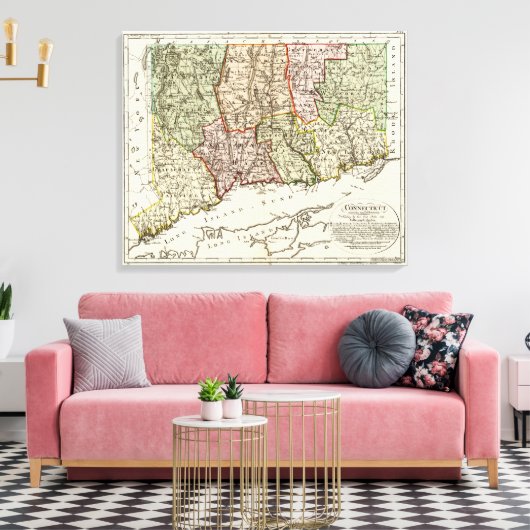 コネチカット12 キャンバスプリント (インサイチュ (リビング))