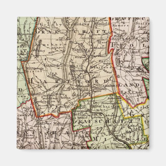 コネチカット6 マグネット (正面)