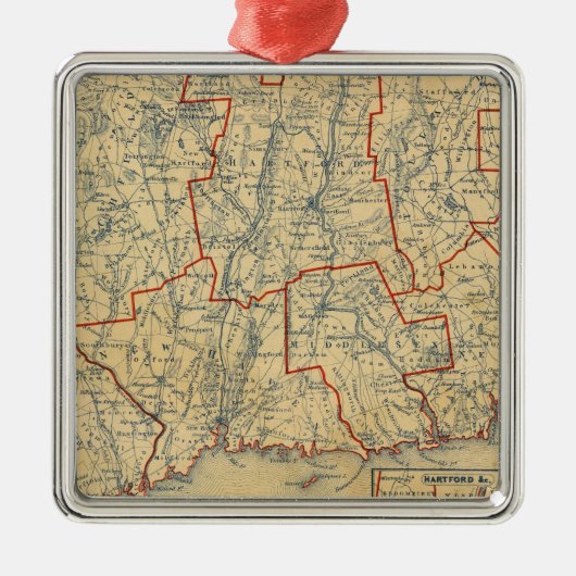 コネチカット6 メタルオーナメント (正面)