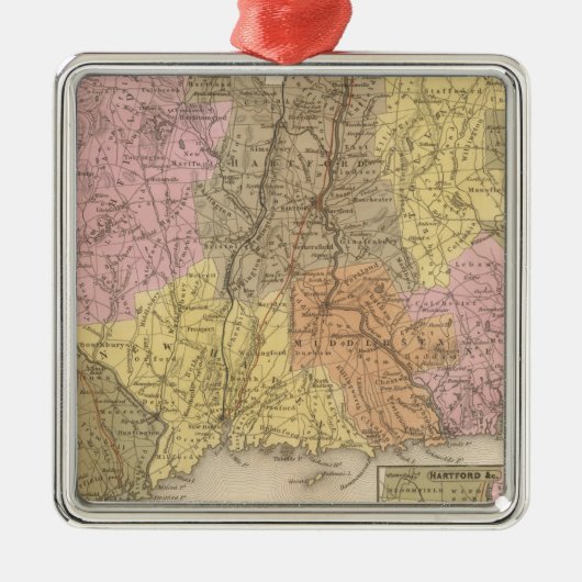 コネチカット8 メタルオーナメント (正面)