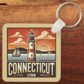 コネチカット キーホルダー (裏面)