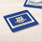 コネチカット スクエアペーパーコースター (アングル)