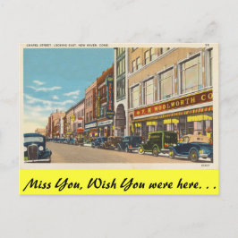 コネチカット、チャペル通り、ニューヘブン ポストカード