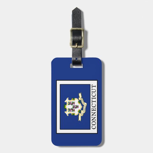 コネチカット ラゲッジタグ (正面縦)