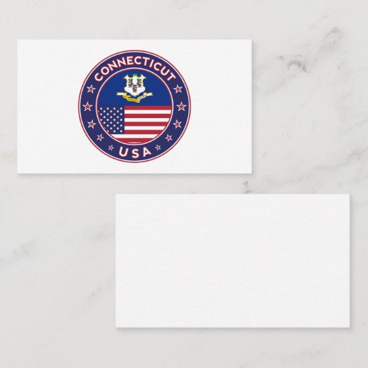 コネチカット 名刺 (正面/裏面)