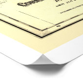 コネチカット&西部鉄道地図1871 ポスター (角)