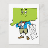 コネチカットCTヴィンテージ旅行記念品 ポストカード (正面)