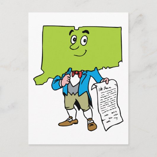 コネチカットCTヴィンテージ旅行記念品 ポストカード (正面)