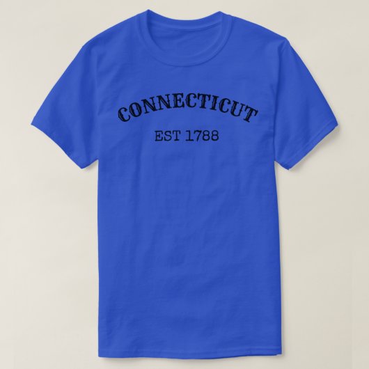 コネチカットEst 1788Tシャツ Tシャツ (デザイン正面)
