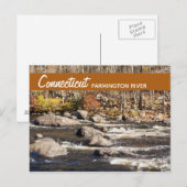 コネチカットFarmington Riverポストカード ポストカード (正面/裏面)