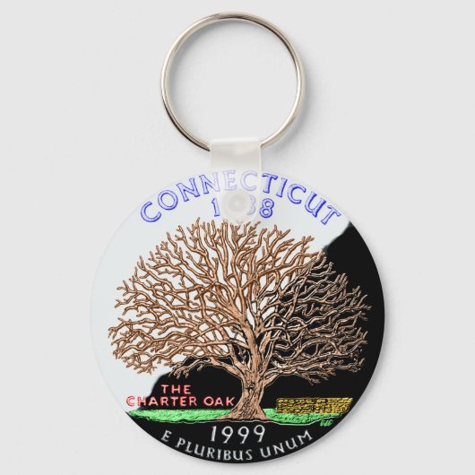 コネチカットKeychain キーホルダー (正面)