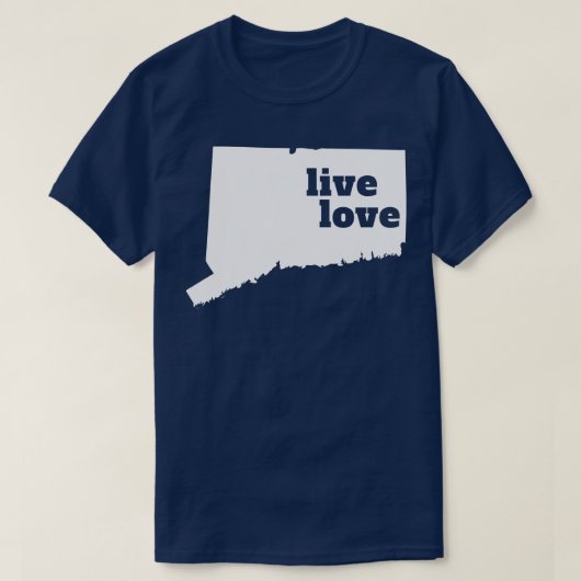 コネチカットLive Love Connecticut Tシャツ (デザイン正面)
