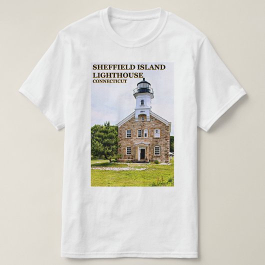 コネチカットTシャツSheffield Island Light house Tシャツ (デザイン正面)