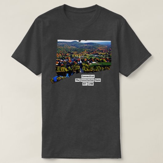 コネチカットUSA Tシャツ (デザイン正面)