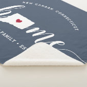 コネチクチホーム州 パーソナライズされた シェルパブランケット (3/4)