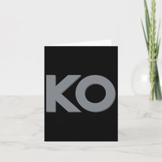 コノックアおもしろいウトボクシングレスリングメンウィメンフー カード (正面)