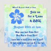 コノハイビスカス熱帯招待状 招待状 (正面/裏面)