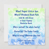 コノハイビスカス熱帯招待状 招待状 (裏面)