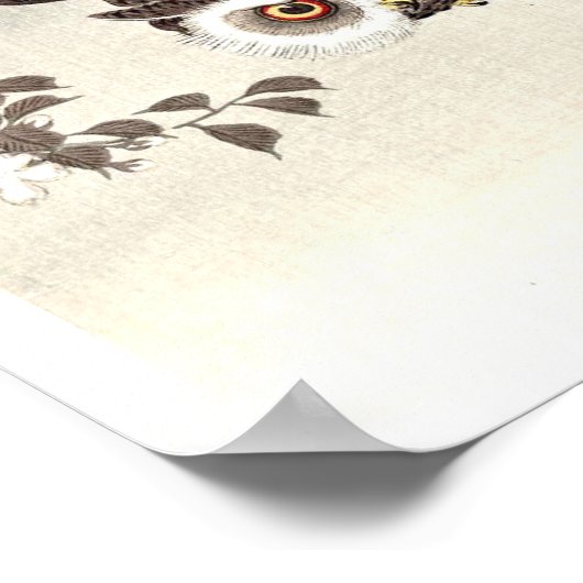 コノハウ、さくらんぼの花、月 ポスター (角)