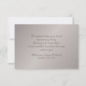 コバの花柄アニバーサリー感謝写真カード サンキューカード (裏面)