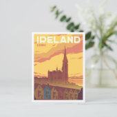 コバアイルランドアートヴィンテージトラベルイラストレーション ポストカード (スタンド正面)