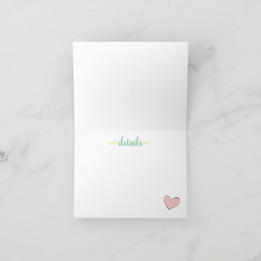 コバイトの花嫁 招待状 (内部)