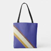 コバルトストライプブルーの自然色 トートバッグ (裏面)