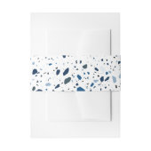 コバルトストーンブルーテラゾ結婚ーズ 招待状ベリーバンド (正面例)