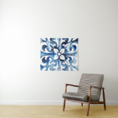 コバルトタイルII タペストリー (インサイチュ(横))