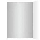 コバルトブルーとシルバーのフローラテーブル番号カード (内側 (左))