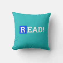 コバルトブルーとターコイズブルーの"READ"