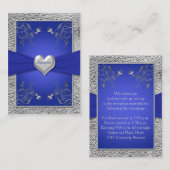 コバルトブルーとペワター ハート 封入カード エンクロージャーカード (正面/裏面)