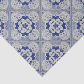 コバルトブルーのセラミックタイル 薄葉紙 (詳細)