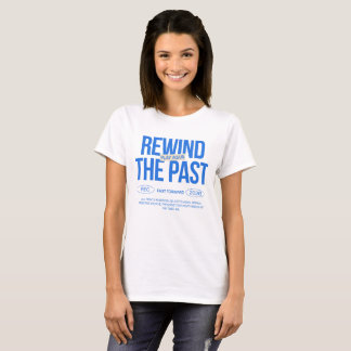 コバルトブルーのリワインド・ザ・パスト Y2K グラフィックTシャツ 女性用 Tシャツ