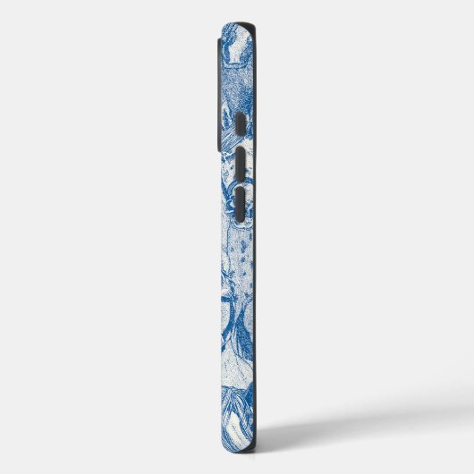 コバルトブルーの半パールの馬だけ Case-Mate iPhoneケース (裏面 / 左)