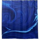 コバルトブルーの背景 シャワーカーテン (正面)