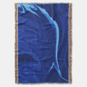 コバルトブルーの背景 スローブランケット (正面縦)