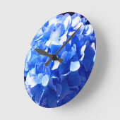 コバルトブルーアヤグサ ラウンド壁時計 (傾斜)
