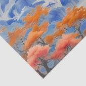 コバルトブルーエレガントオリエンタルデコップページのウィスパー 薄葉紙 (詳細)