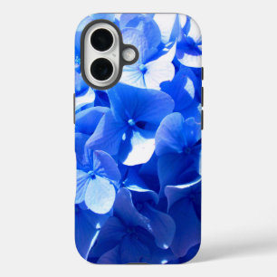コバルトブルーエレガントフローラブルーエレガントアジサイ iPhone 16ケース