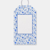 コバルトブルーオーキッドトロピックフラワーマッチング ギフトタグ (裏面)