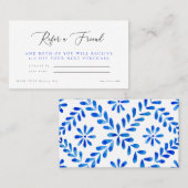 コバルトブルーサロンフレンド割引を参照 名刺 (正面/裏面)