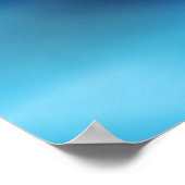 コバルトブルーターコイズ&グレー抽象芸術グローモダン ポスター (角)