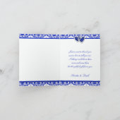 コバルトブルーダマスク感謝カード サンキューカード (内部)