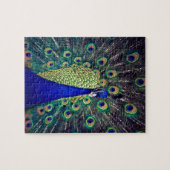 コバルトブルーピーコック ジグソーパズル (横)