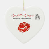 コバルトブルーピーコック セラミックオーナメント (裏面)