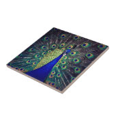 コバルトブルーピーコック タイル (側面)