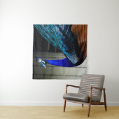 コバルトブルーピーコック タペストリー (インサイチュ)